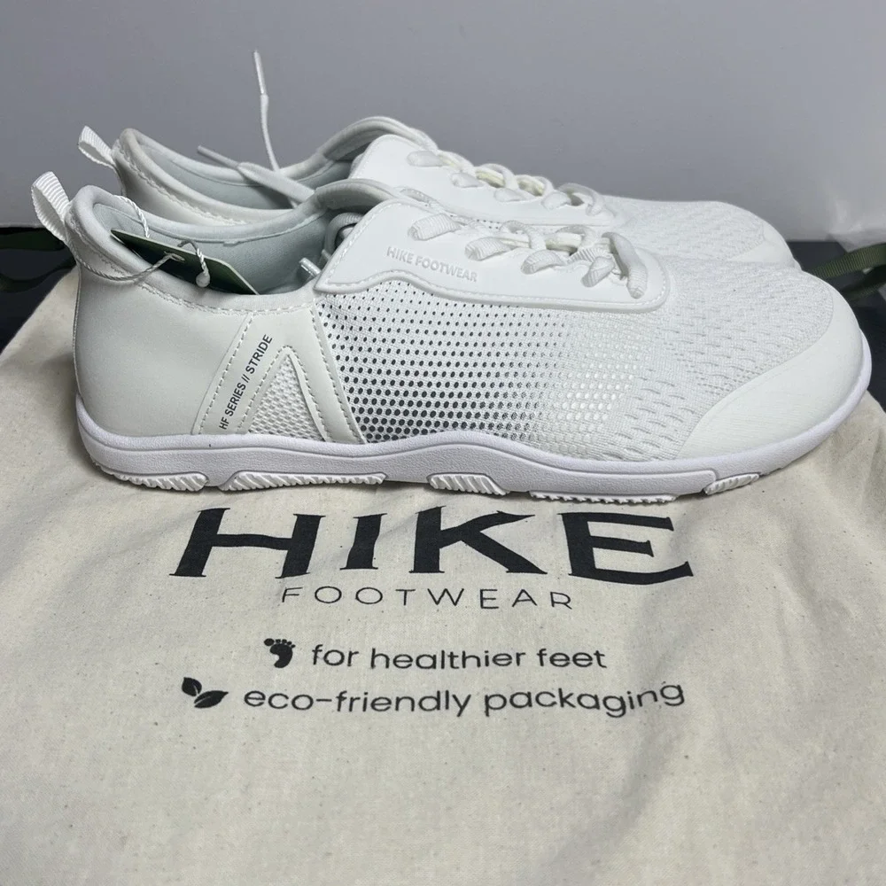 Hike Footwear HF Series Stride Barefoot Shoe White Womens 9-9.5 Mens 7-7.5